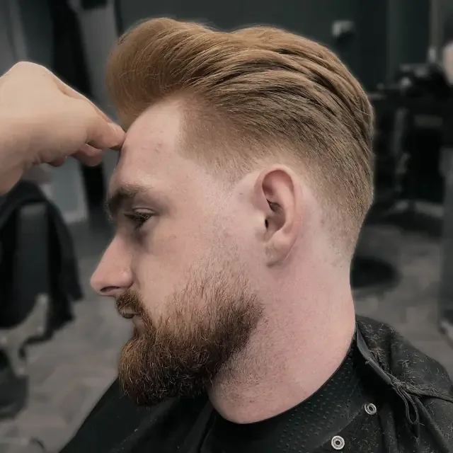 Blond beard - finish at Gentlemen Barber Shop Krakow in Kazimierz
