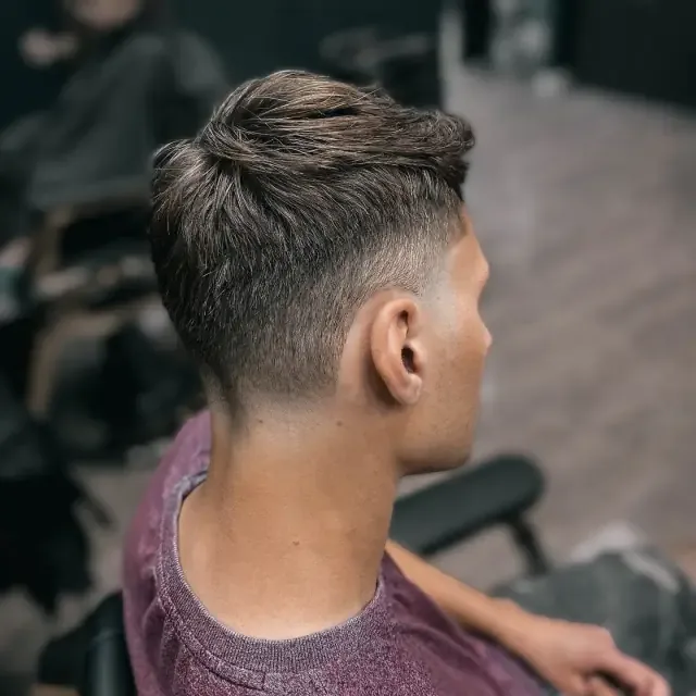 Colour + fade at Gentlemen Barber Shop Krakow in Kazimierz